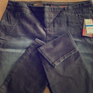 XL JEGGING DARK WASH MID RISE